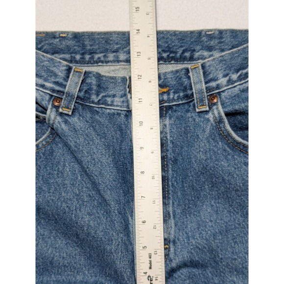 Vintage Lee‎ Jeans 34x32 Straight Leg Blue Denim USA Classic Fit - Picture 12 of 16